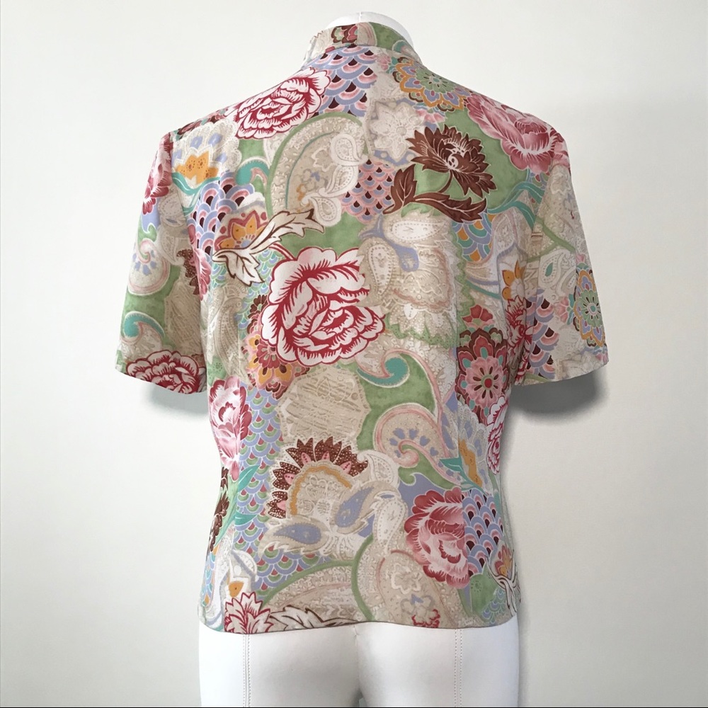 Pendleton Multicolor Pattern Button Down Blouse - image 5